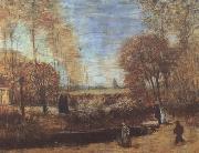Vincent Van Gogh The Parsonage Garden at Nuenen with Pond and Figures (nn04) Sweden oil painting artist